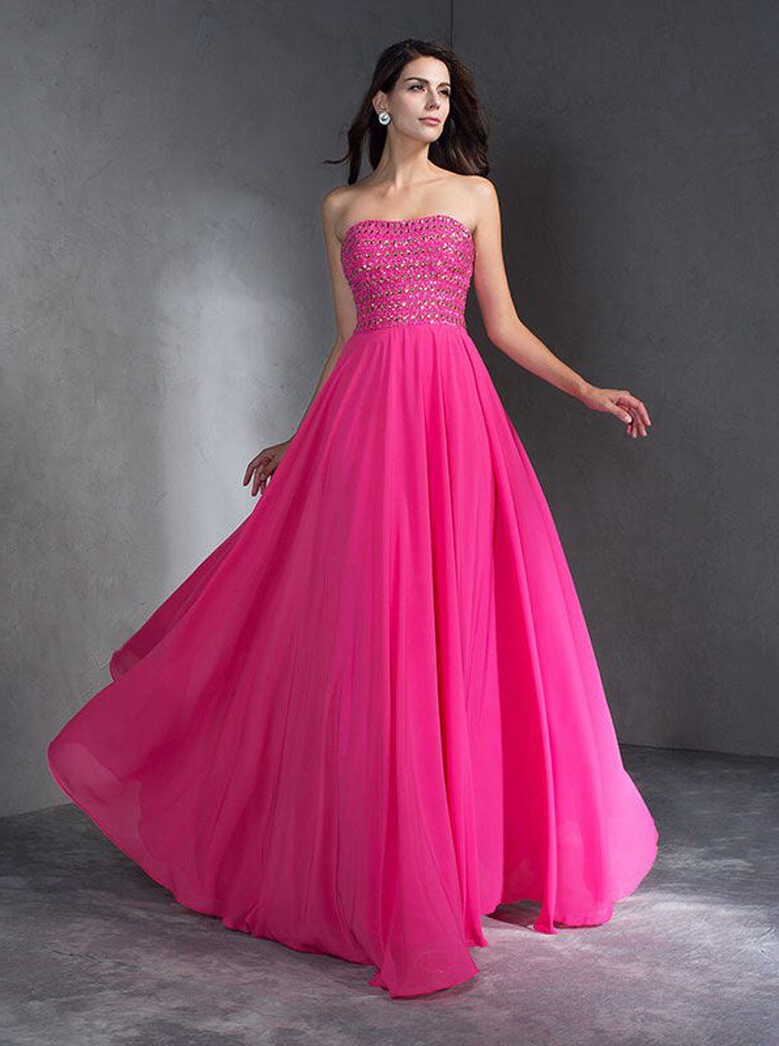 Strapless Prom Dress for Teens,Girls Graduation Dresses,Long ...