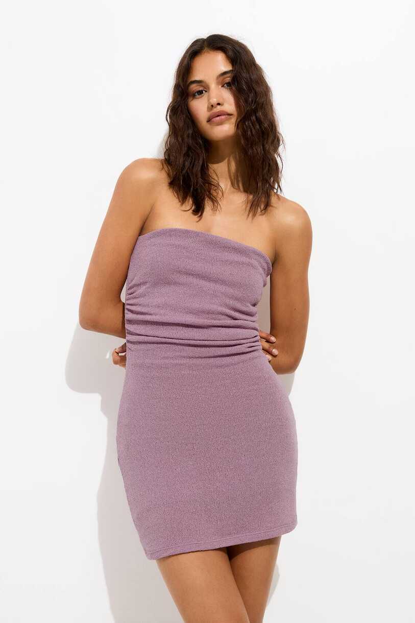 Strapless short dress - PULL&amp;BEAR