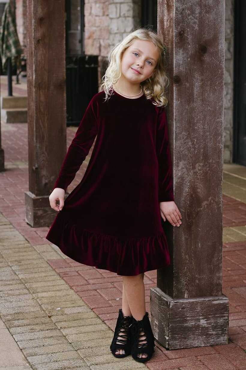 Stretch Velvet Holiday Dresses