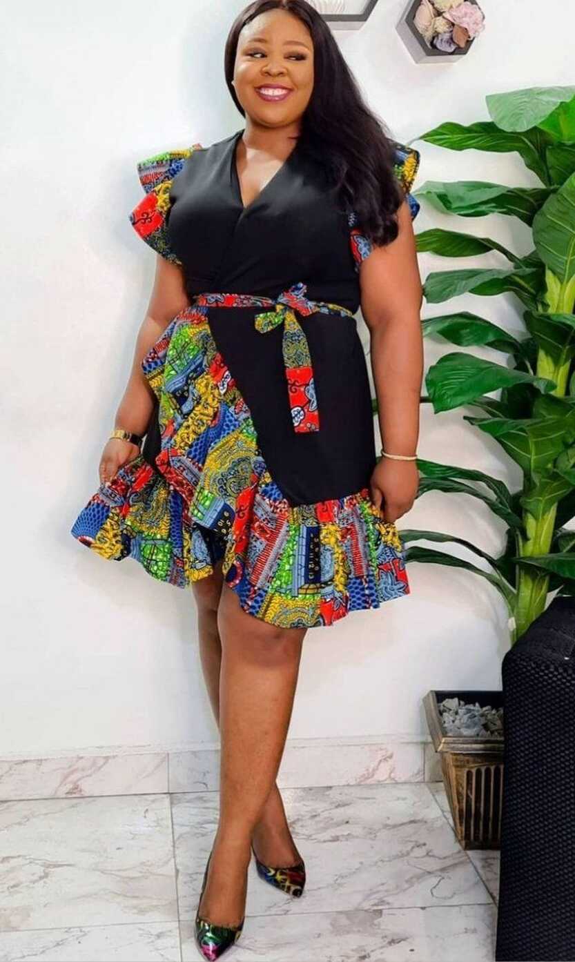 Stunning Ankara Wrap Gown Styles for Stylish Ladies - Stylish Naija