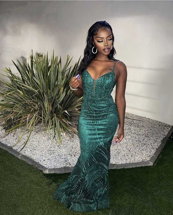 Stunning Green Sleeveless Evening Dress,Glam Dress Y5907 ...