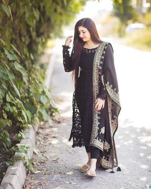 Stylish Black Pakistani Dress