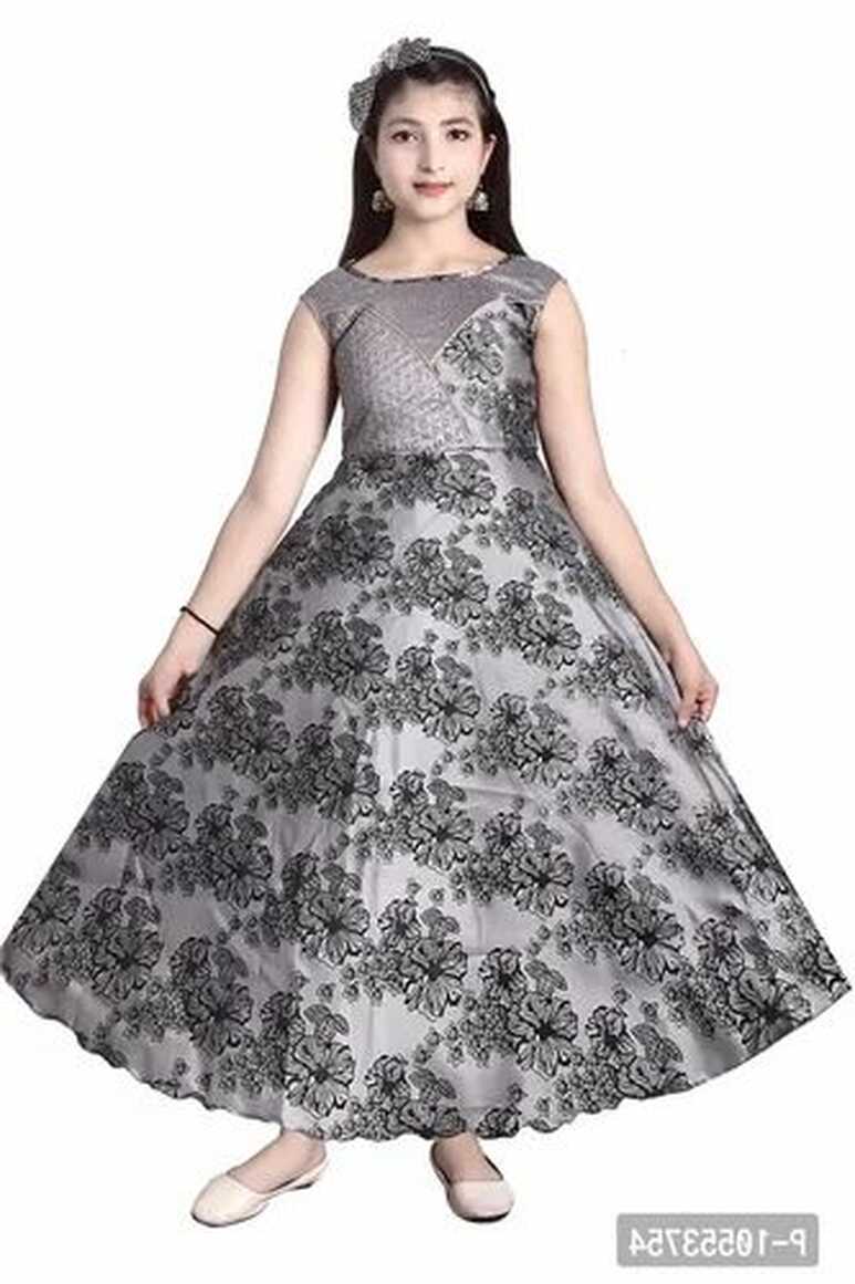 Stylish Girls Silk Blend Grown Dress - 13-14 Years at Rs 554 ...