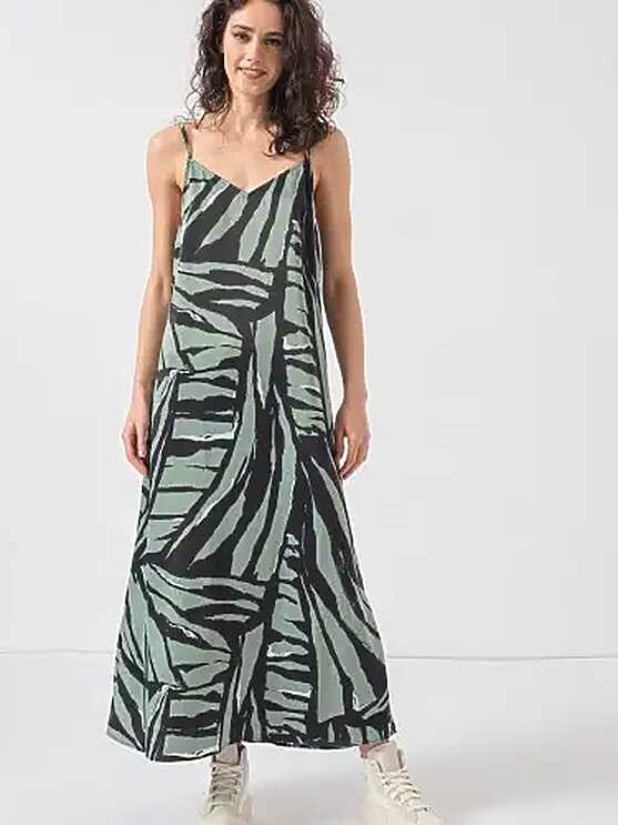 Stylish Green Maxi Summer Dress for Women by Only - Lily Pad Rebel ...