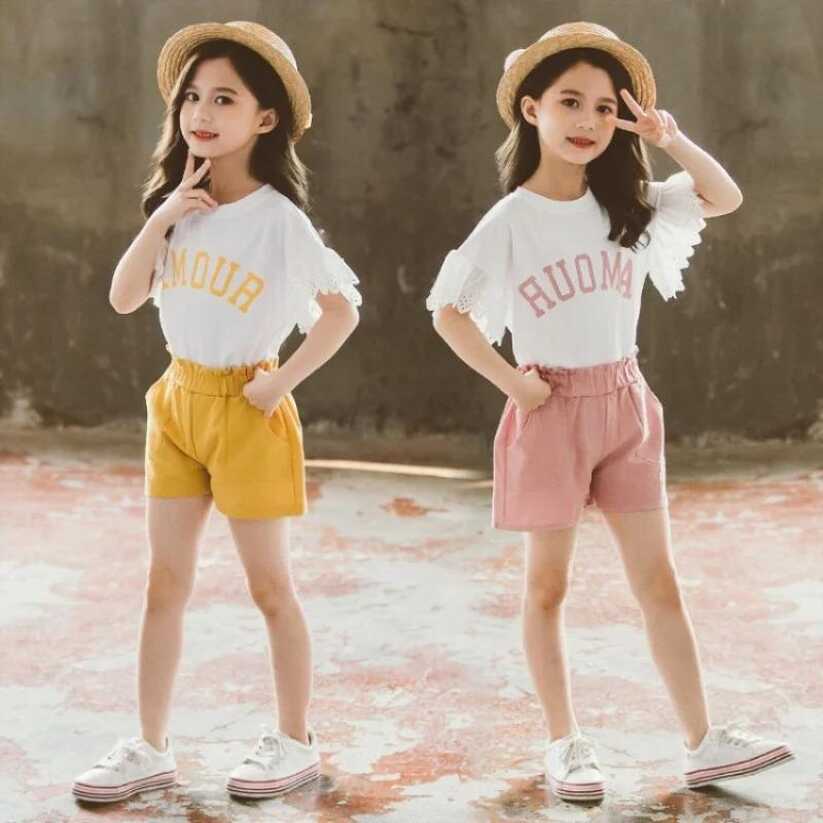 Stylish T-shirt + Shorts style Summer dress for girls - Elite Kids