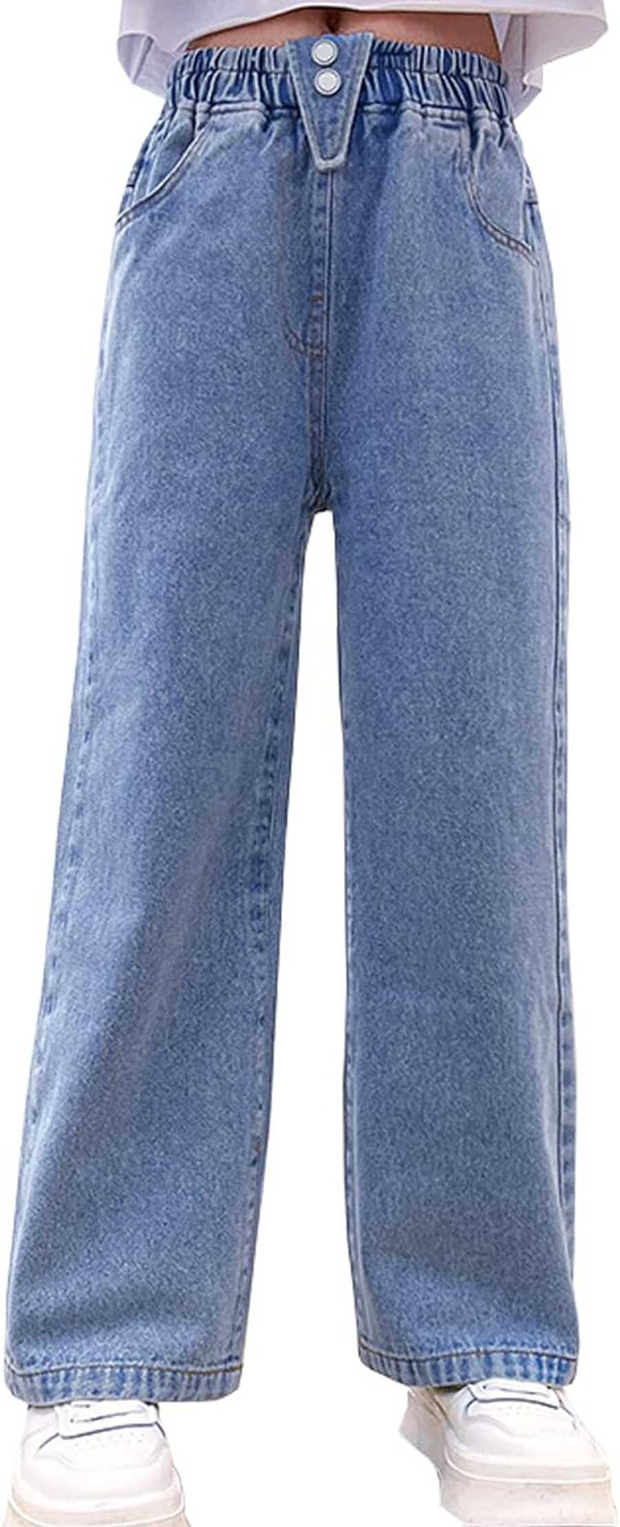 Stylish Wide Leg Jeans for Girls, Ages 5-14 Turkey | Ubuy