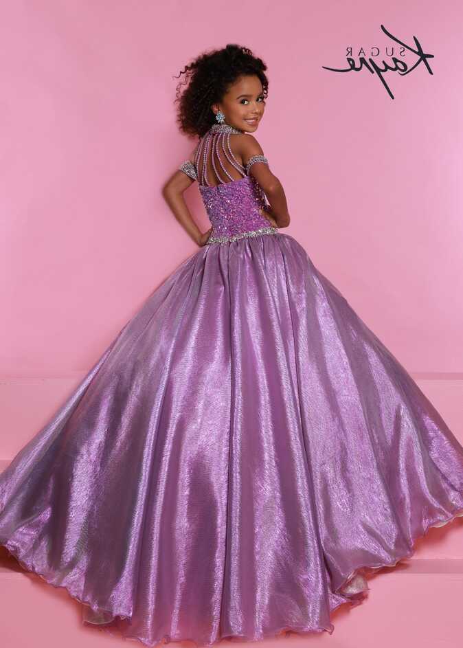 Sugar Kayne C103 size 4 Orchid Girls Pageant Dress Sequin Velvet ...