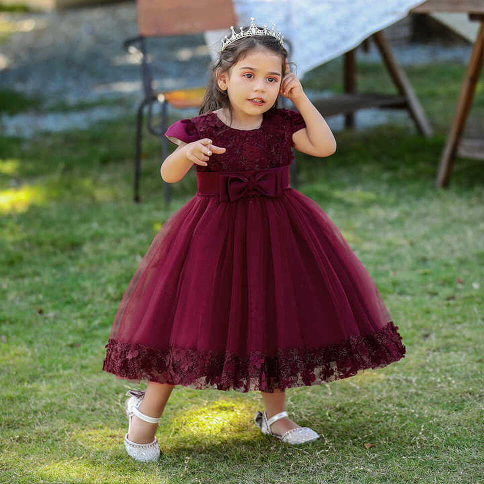 Summer 1 Year Baby Birthday Dress Children Christening Clothing ...