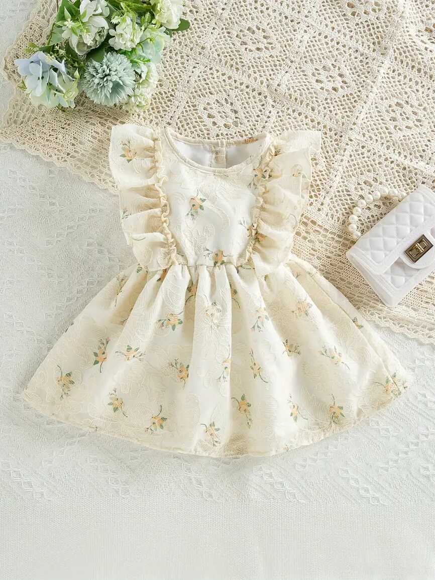 Summer Baby Girls Dress Stylish Cute Jacquard Flower - Temu Türkiye