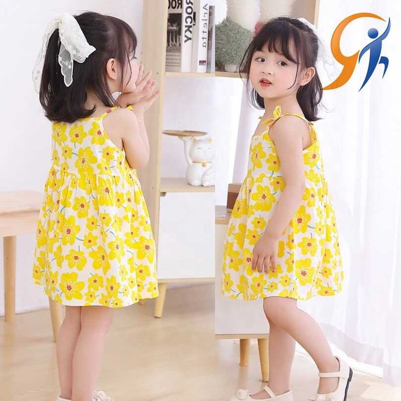 Summer Baby Girls Princess Sleeveless Dress Infant Beach Flower ...