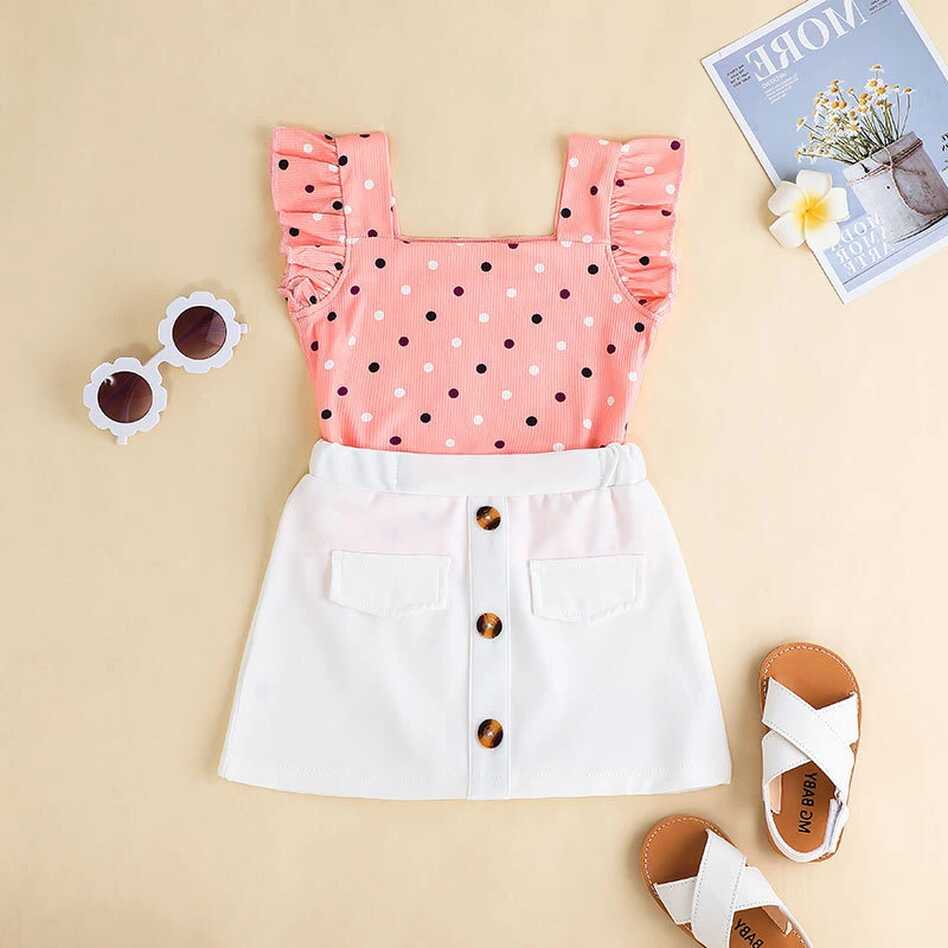 Summer Kids′ Clothing Set Outfits Baby Girls Short-Sleeve T-Shirt ...