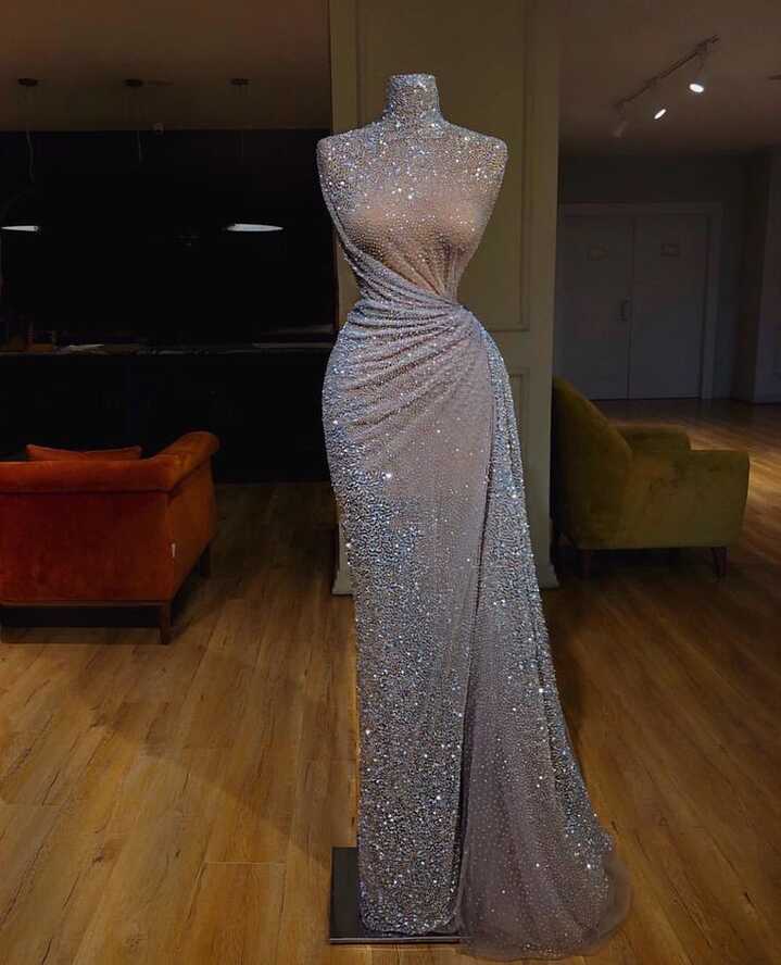 Super luxurious beaded evening dress | Fashion | Slaylebrity ...