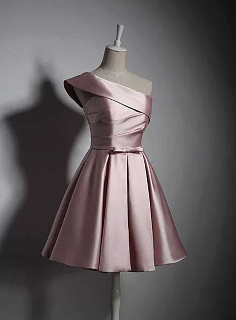 Sweetheart sexy knee length dusty pink modern chic party dress ...