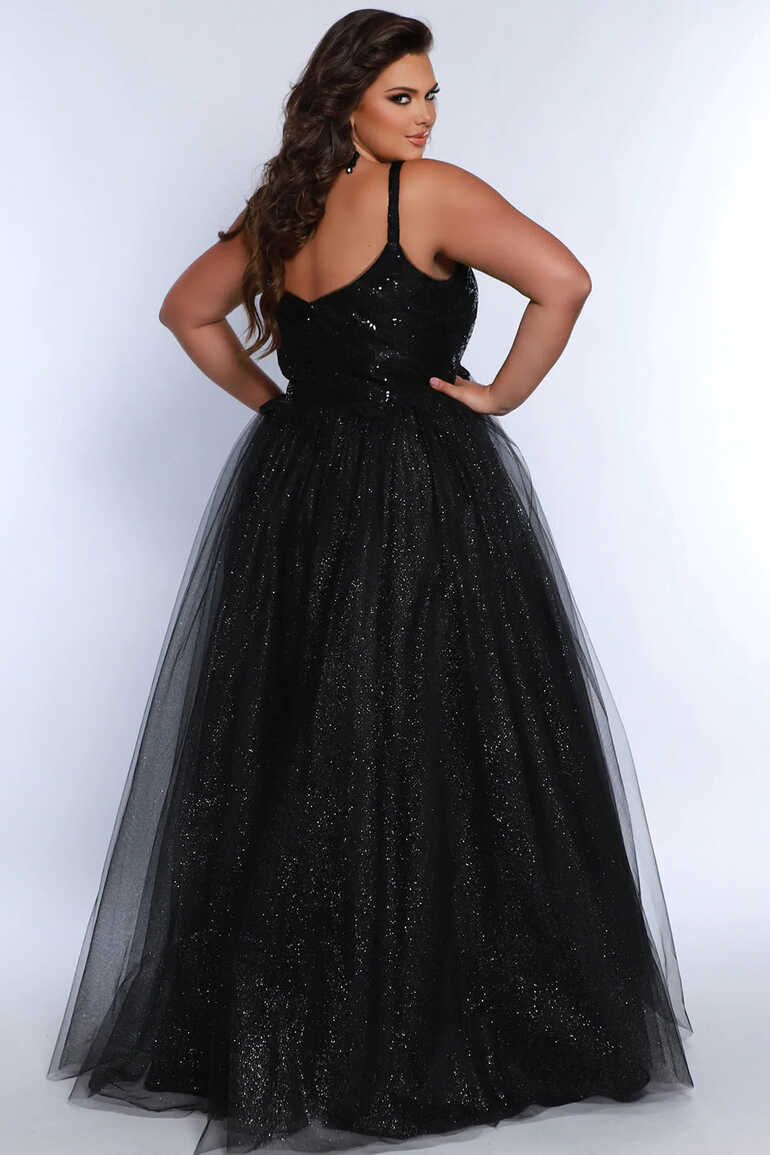 Sydneys Closet SC7371 Long Prom Ballgown A-line Plus Size Sequin ...