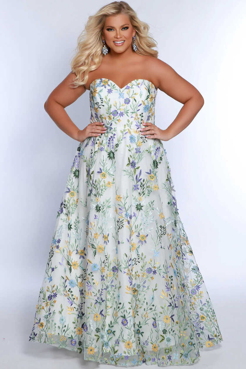 Sydneys Closet SC7381 Long Prom Dress Plus Size A-Line Sweetheart ...