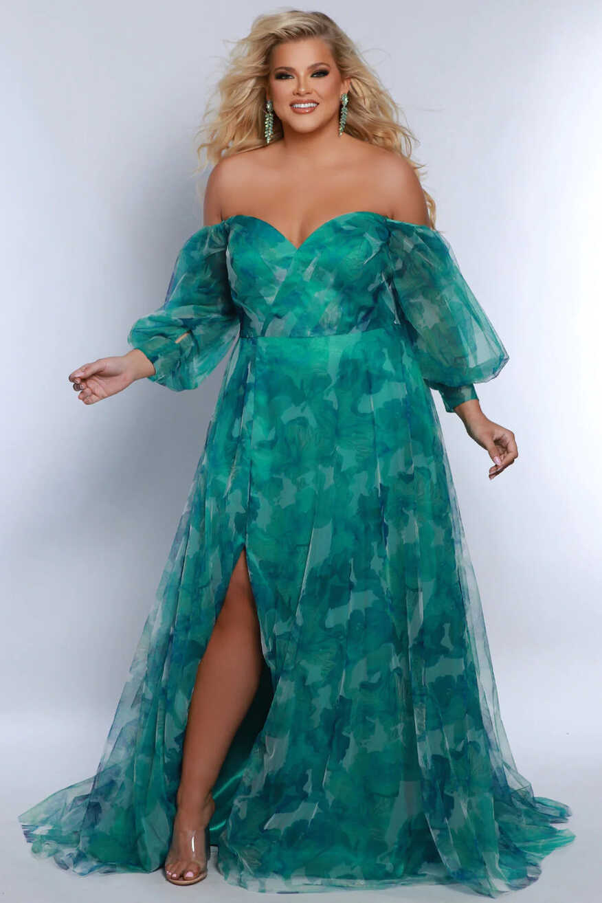 Sydneys Closet SC7386 Long Prom Dress Plus Size Strapless A-Line ...