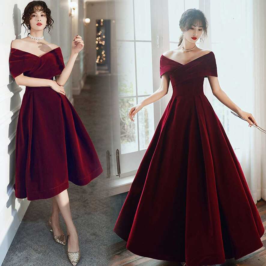 TFT14458 ELEGANT OFF SHOULDER DINNER DRESS – The Fashion Trends