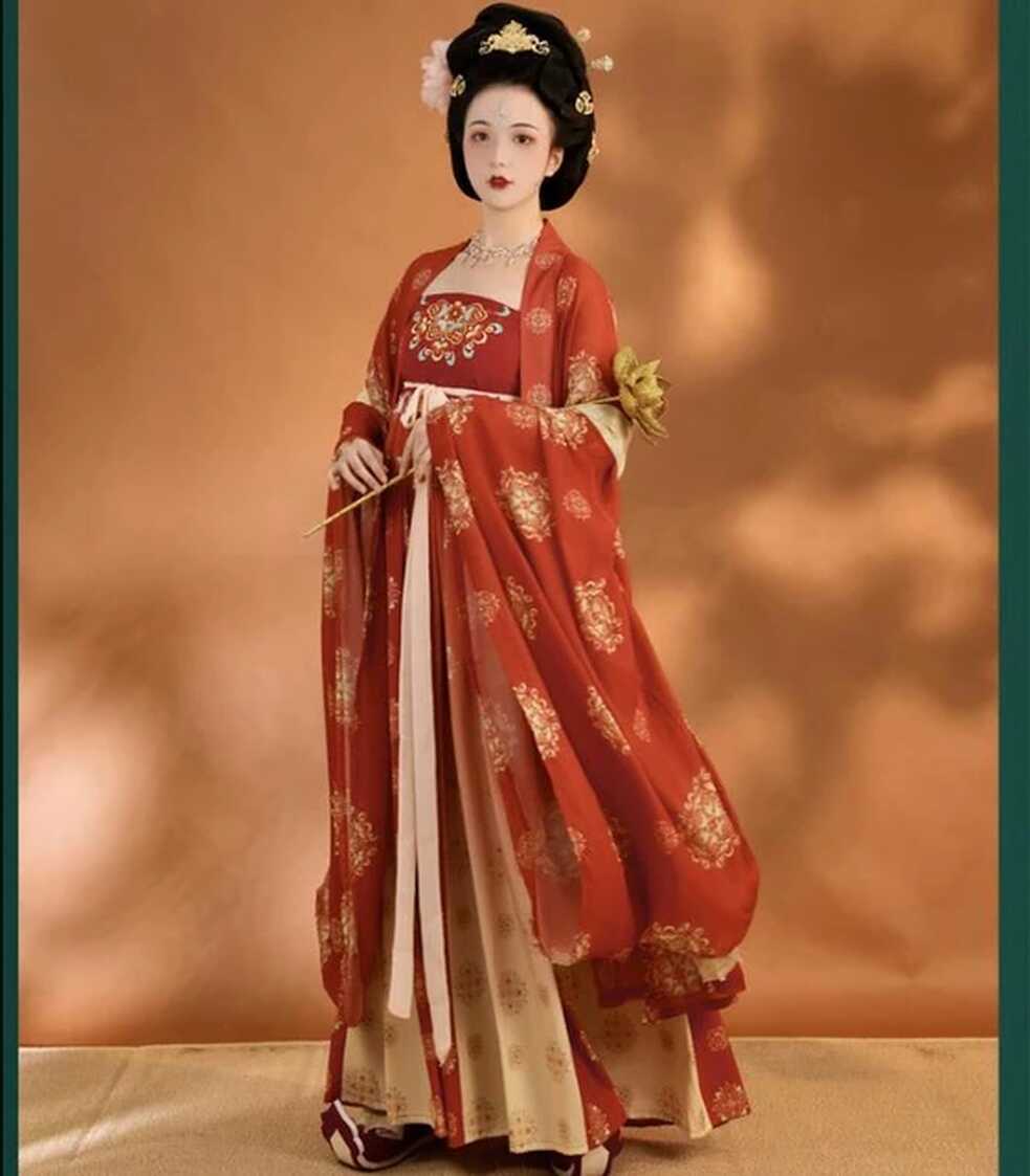 Tang Dynasty Women Dress Chinese Ancient Summer Hanfu Chinese ...