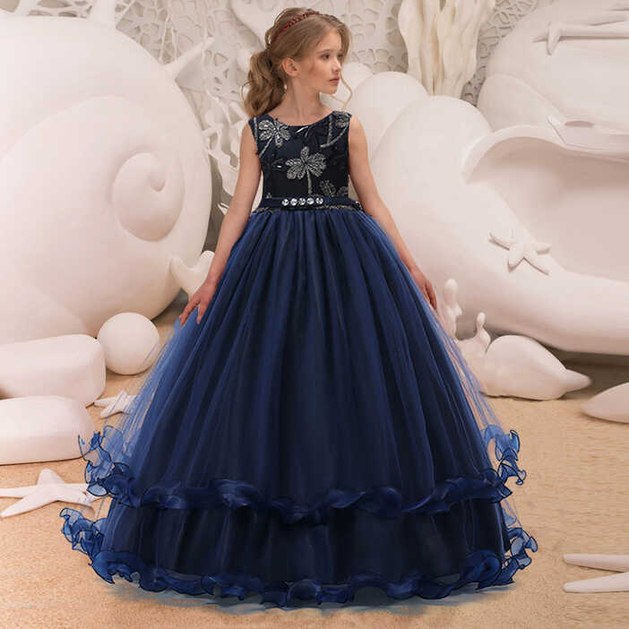 Teenage Elegant Princess Dress For Girls Party Bridesmaid Dresses ...