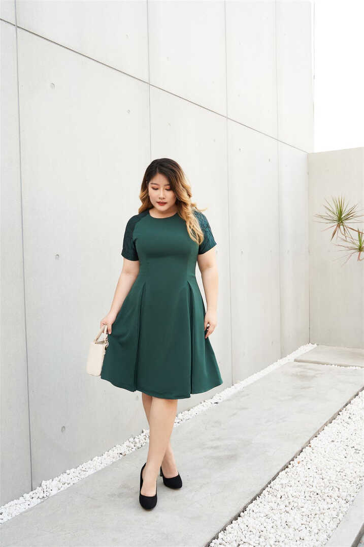 Temperance Cocktail Dress in Emerald Green – The Amber Loft