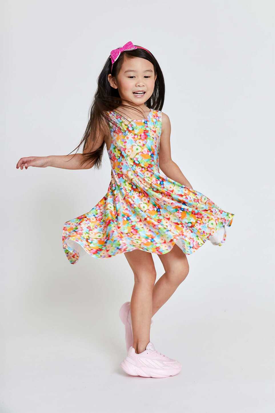 Terez Girls Neon Candy Skater Dress | Girls Dress – Terez.com