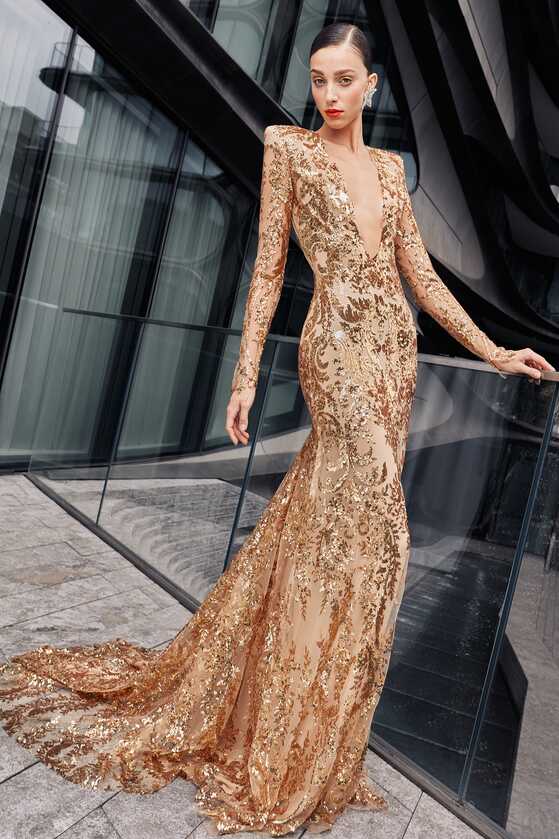 The Chicest Gold Wedding Dresses To Shop Now - 20 Gold Wedding Dresses