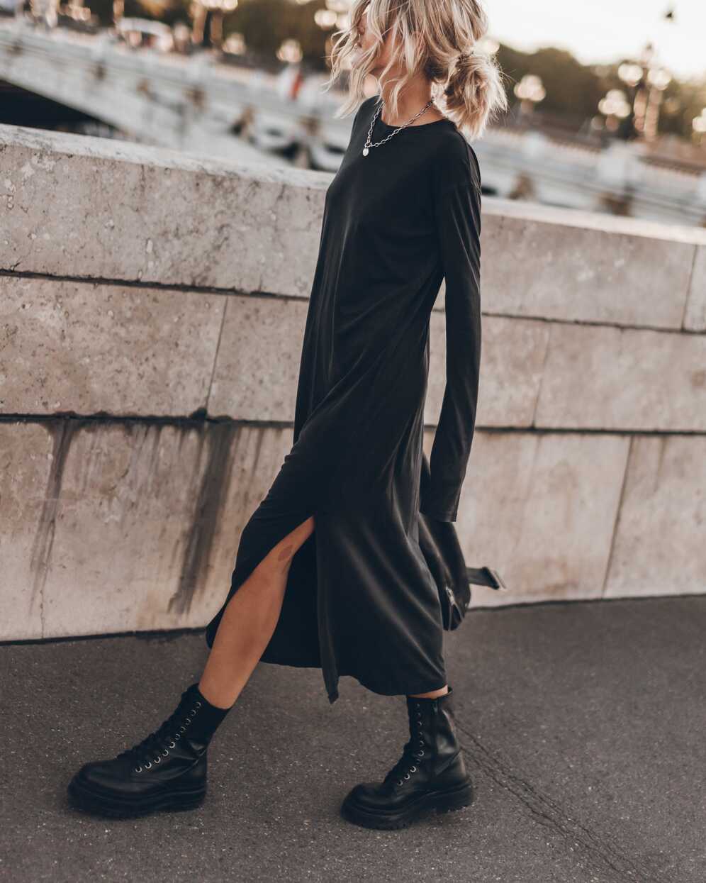 The Dark Longsleeve Dress – MIKUTA