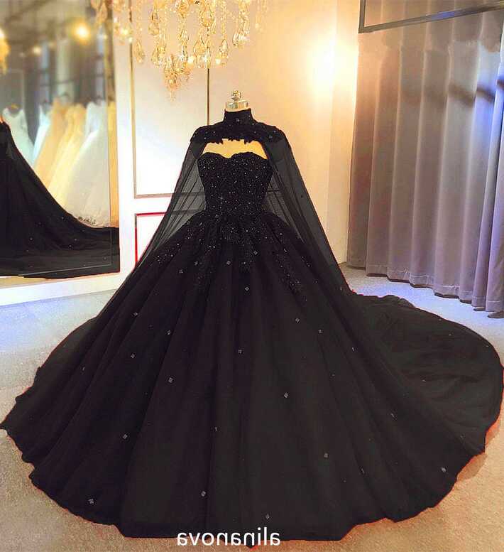 Thinking About Immediate Methods In Black Wedding Dresses ...