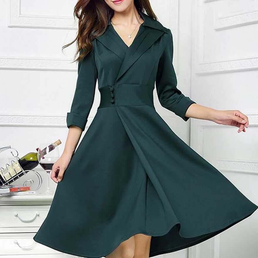 Three Quarter Sleeve Dress