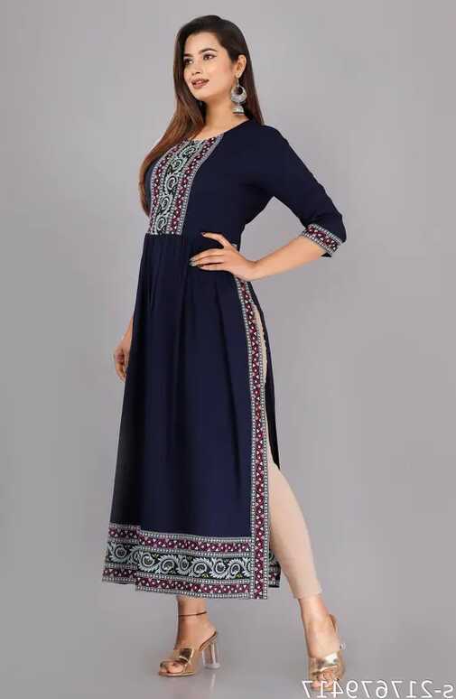 Three-Quarter Sleeves WOMEN new stylish NAYARA Cut kurti