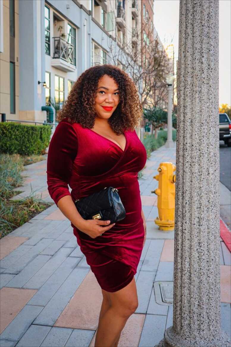 Three Velvet Dresses that Look Dynamite on Curves - Liv by Viv ...