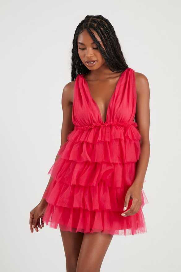 Tiered Ruffle Mini Dress