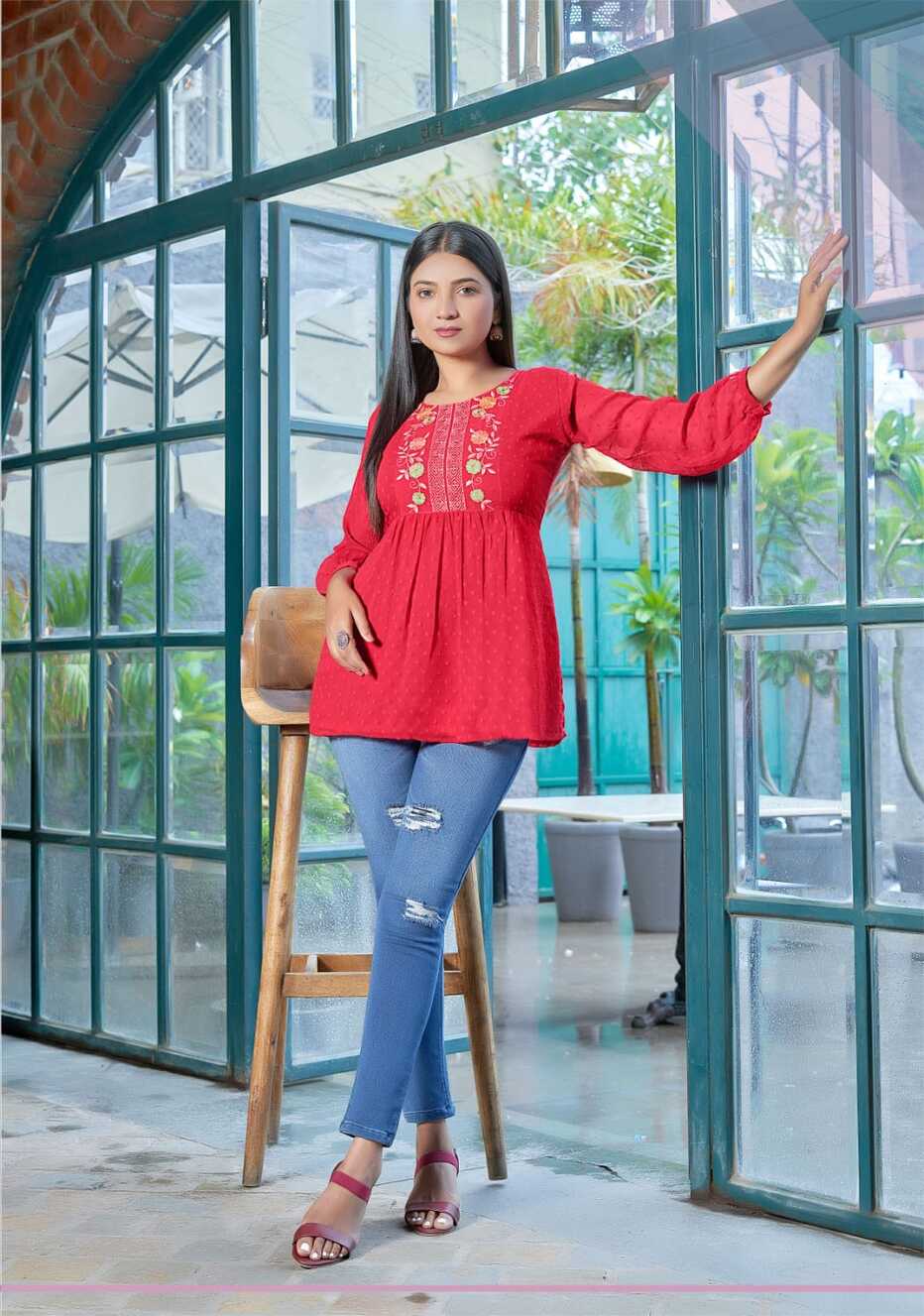 Tips And Tops Insta Girl Vol 3 Fancy Western Short Top Collection