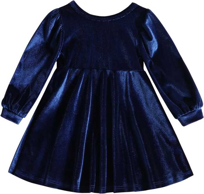 Toddler Baby Girl Clothes Velvet Dress Long Sleevel ... - Amazon.com