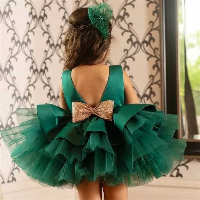 Toddler Baby Girl Dress Girls First Year Birthday Party Wedding ...