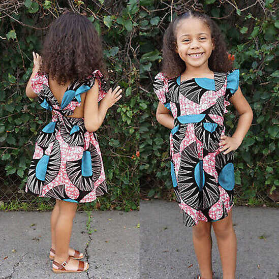 Toddler Kids Girls African Traditional Style Fly Baby Girl Dress ...