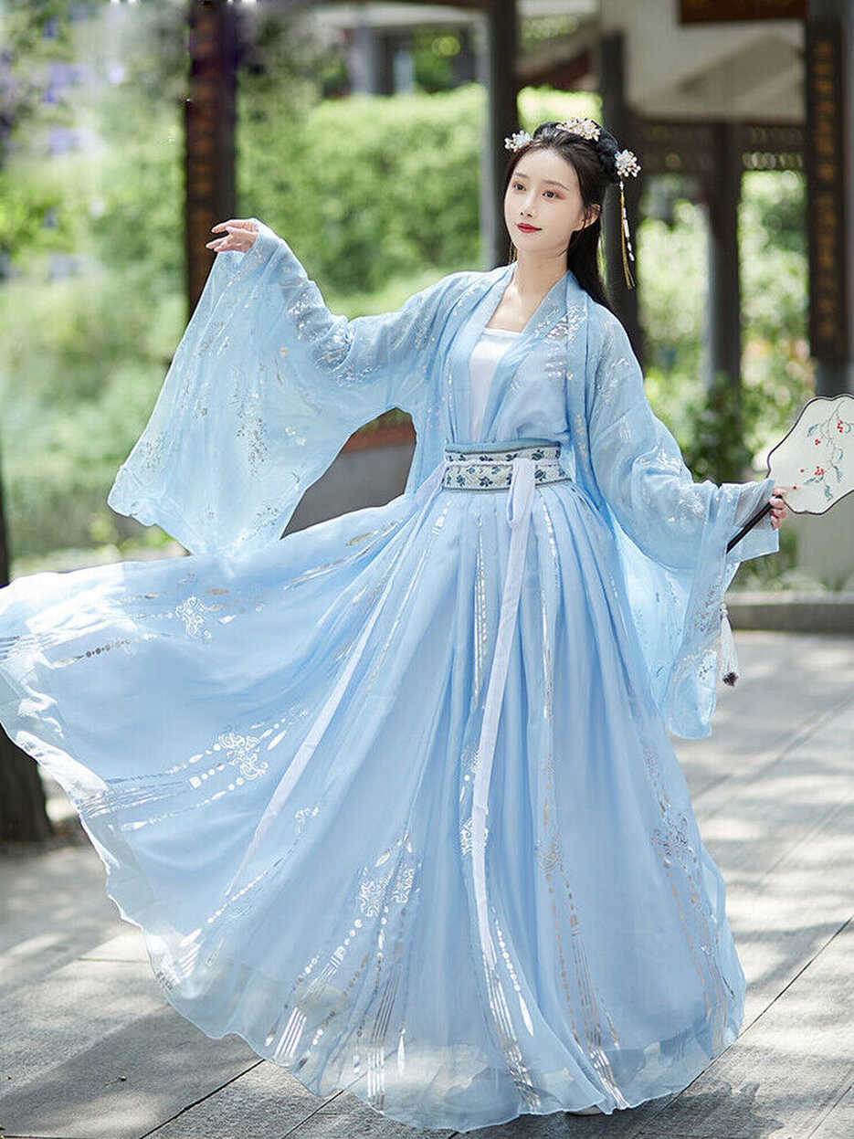 Traditional Chinese Style Women Adult Hanfu Tang Dynasty Fairy ...