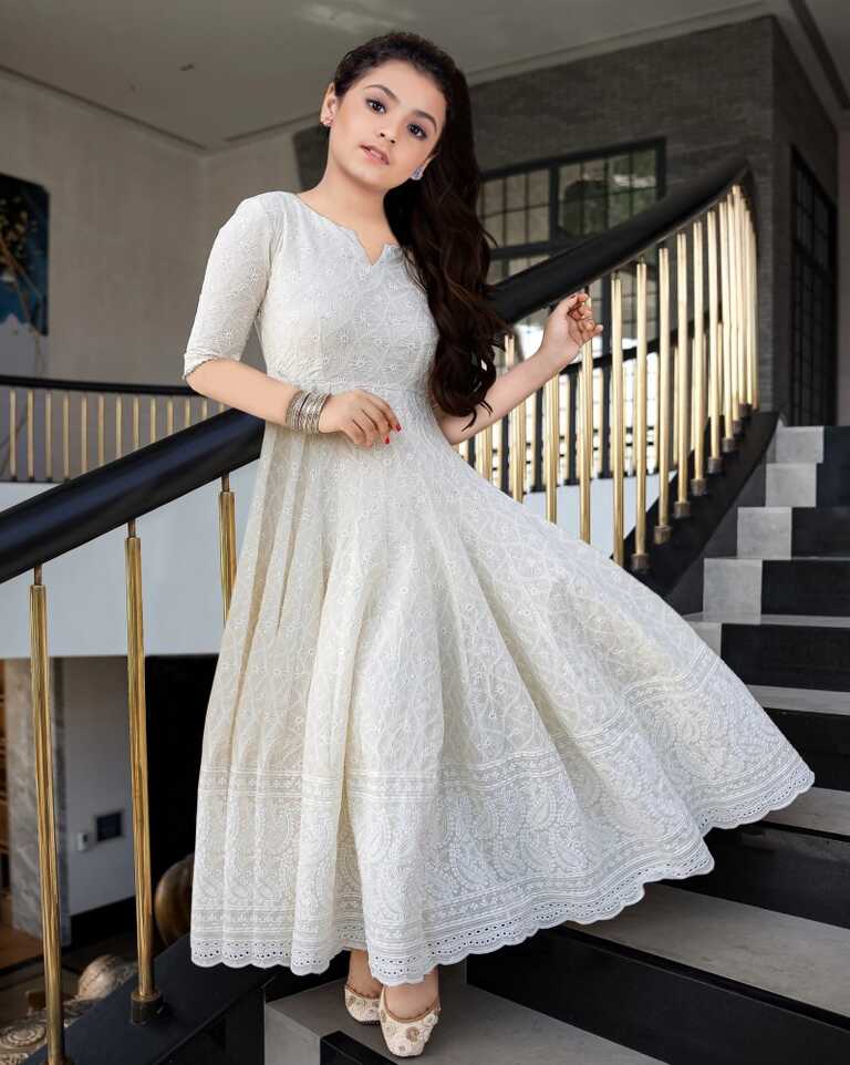 Trijal Fab Girls Maxi/Full Length Festive/Wedding Dress Price in ...