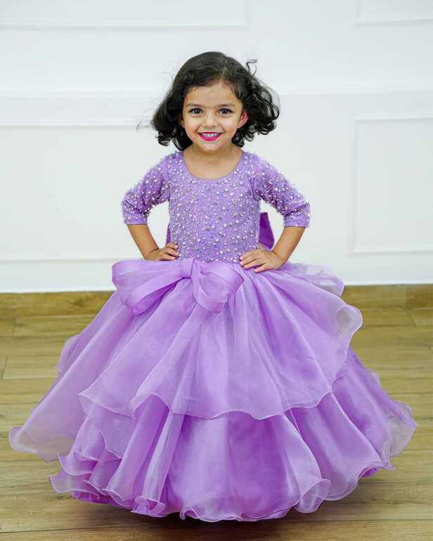 Twinkle Lavender Gown Online in India | Princess Gown for Girl ...