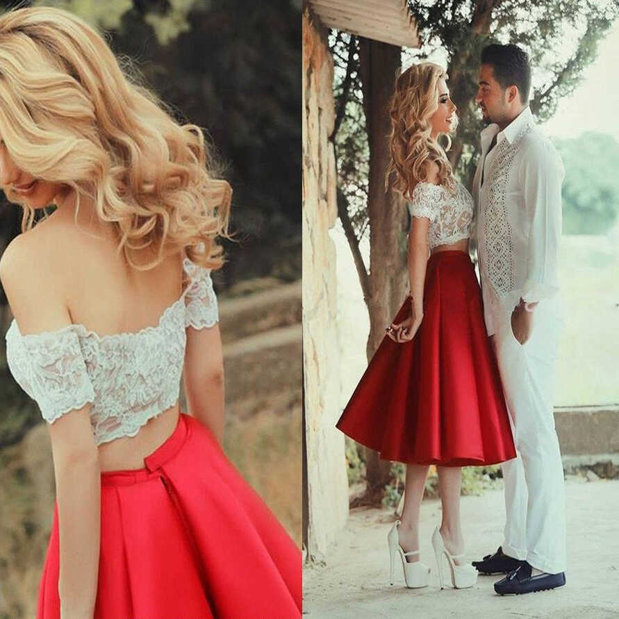 Two Piece Prom Dress Short Homecoming Dress Prom Dress For Teens ...