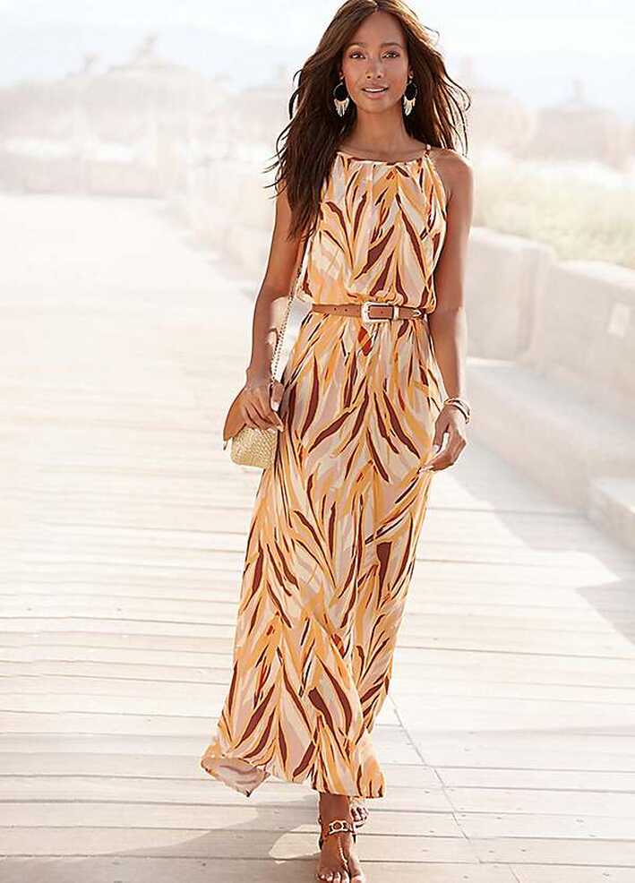 V-Neck Sleeveless Maxi Dress by LASCANA | Look Again