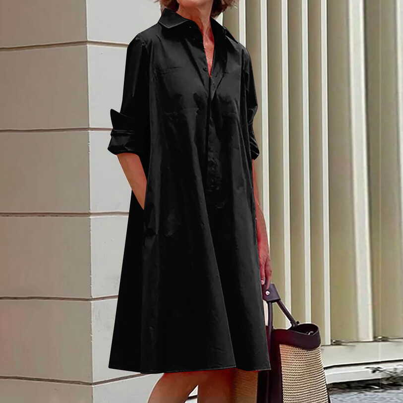 VKEKIEO Black Dress For Funeral Sexy Dresses A-line Long Long ...