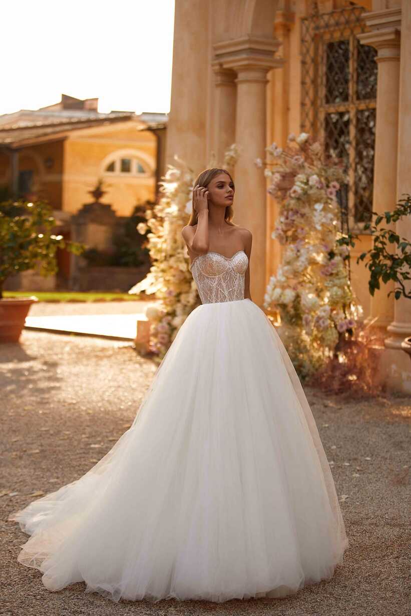 Valia Romantic Sweetheart Neckline Ball Gown Wedding Dress by ...