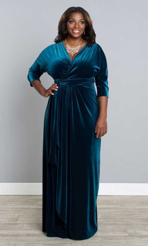 Velvet Dresses Plus Size for Stylish Women