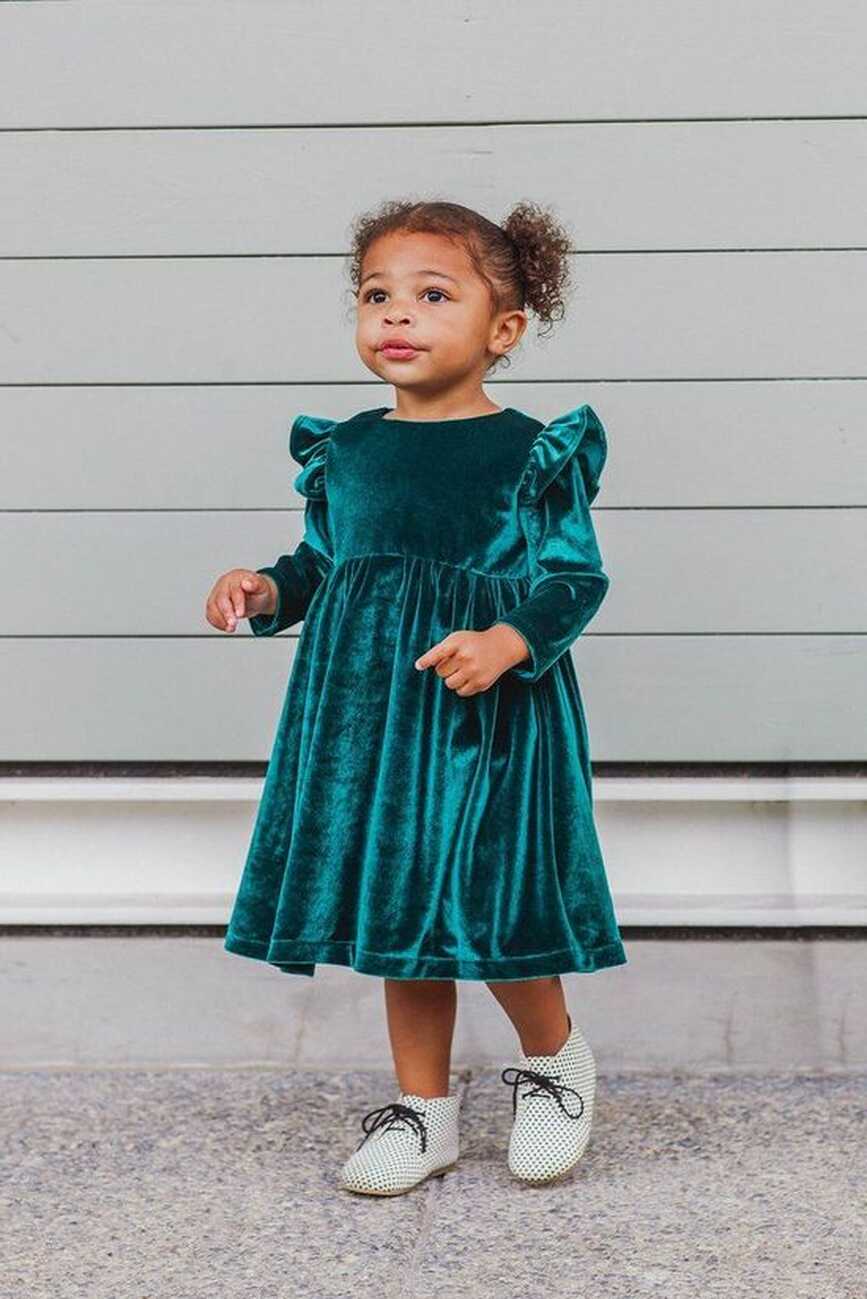 Velvet gowns for girls