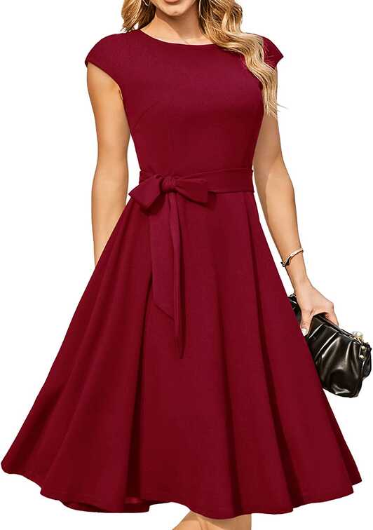 Vintage Dresses | Bridesmaid Dresses | Prom Dress - Burgundy ...