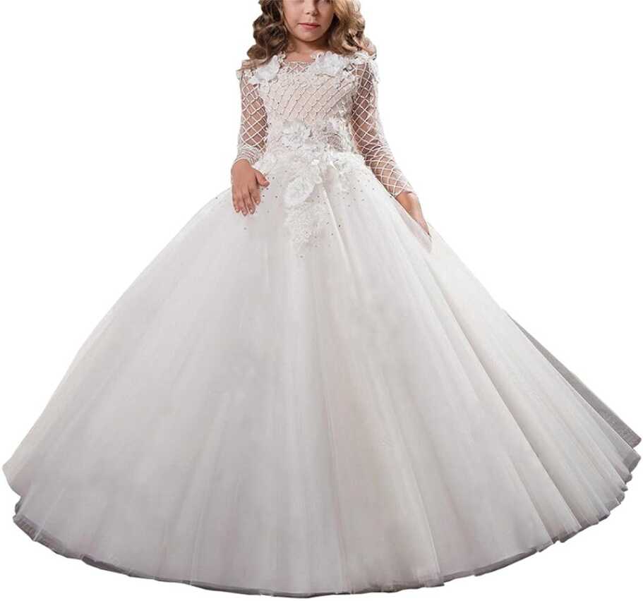 Vintage Lace Flower Girl Dress for First Communion Lebanon | Ubuy