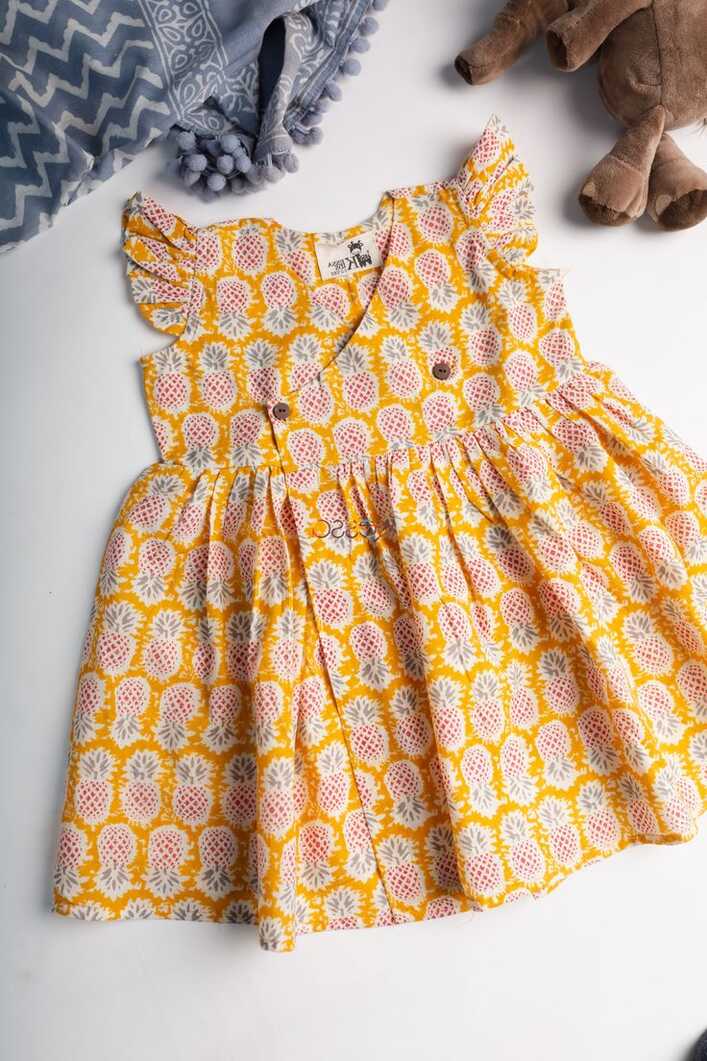 Vyaapti Kids Cotton Frock AJ39 | Cotton frocks for kids, Baby girl ...