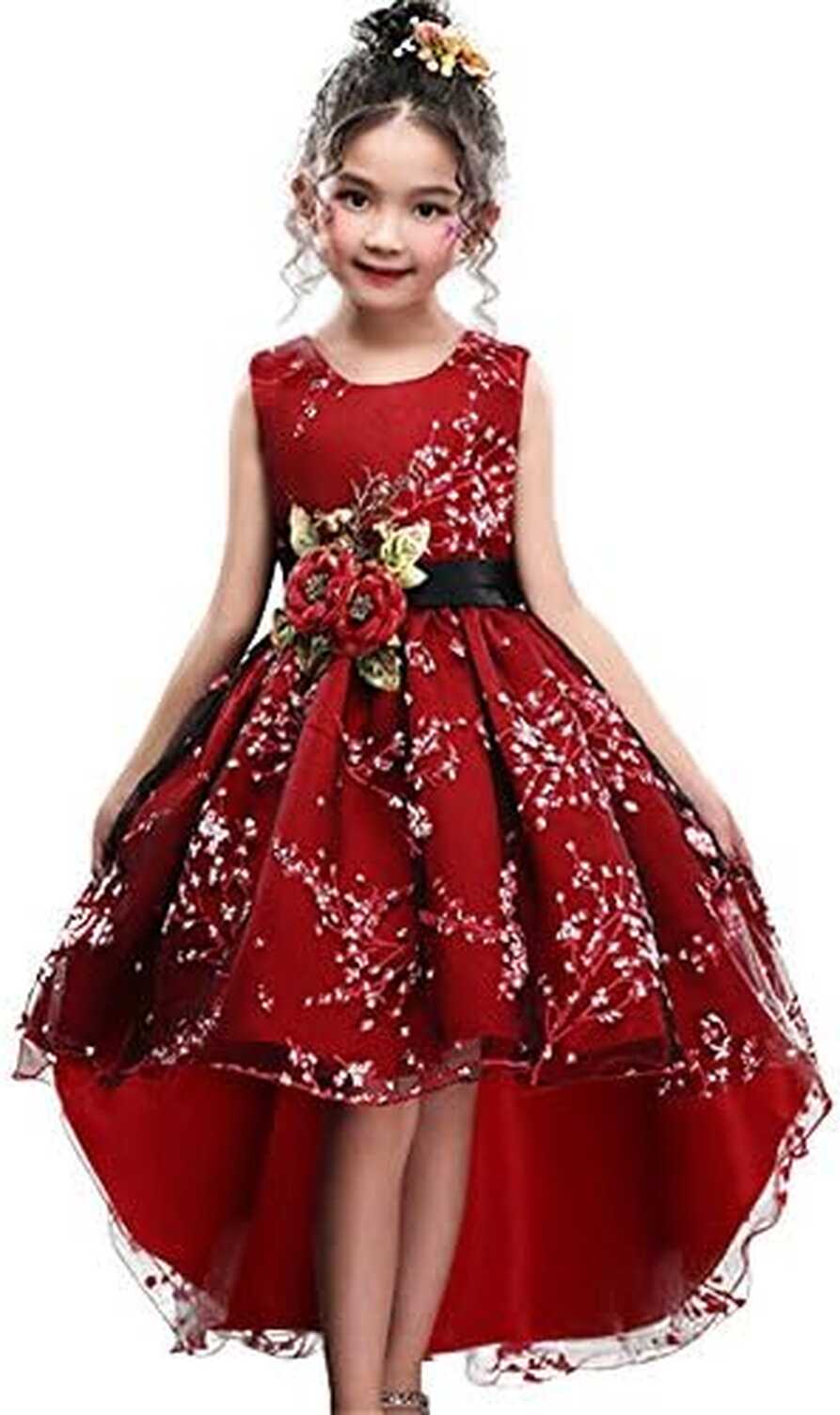 WEONEDREAM Princess Girls Dress for Wedding Birthday Party with ...