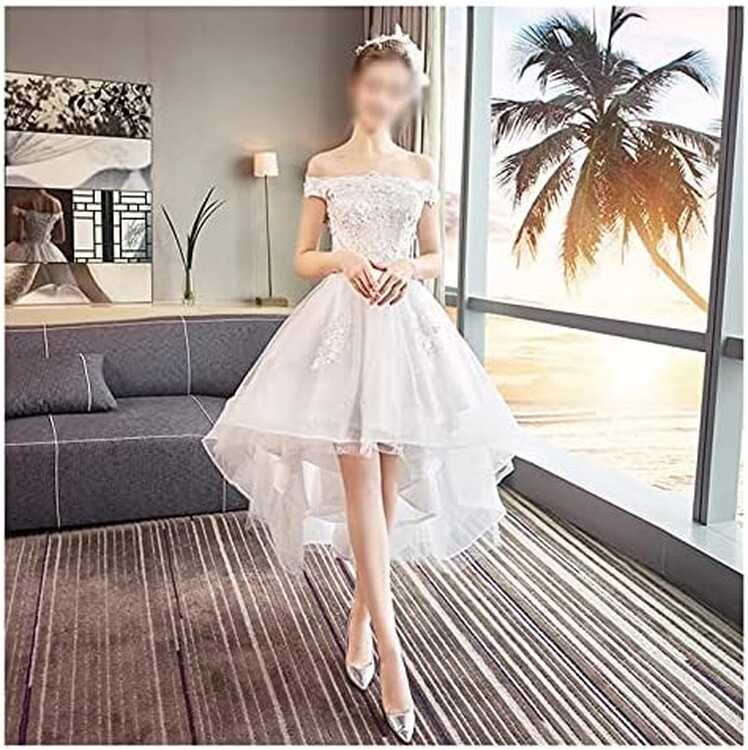 WZHZJ Elegant Off The Shoulder White High Low Prom Dresses with ...